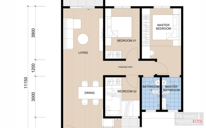 Affordable Condominium for Sale at Penang Bukit Mertajam Alma Freehold