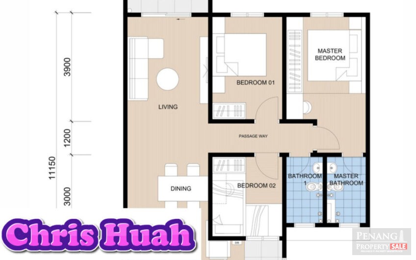 Affordable Condominium for Sale at Penang Bukit Mertajam Alma Freehold