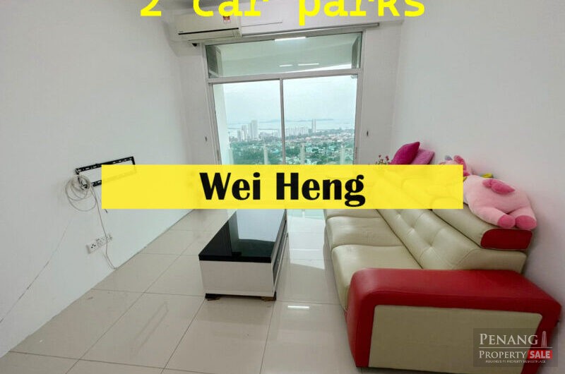 The oasis high floor seaview two car parks 2 balcony in gelugor sell
