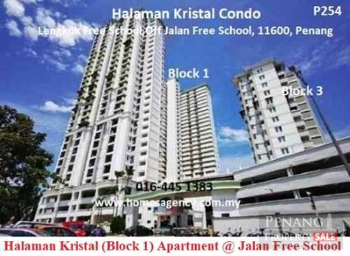Ref:4301, Halaman Kristal Condo at Jalan Free School, Near Hospital, KOMTAR