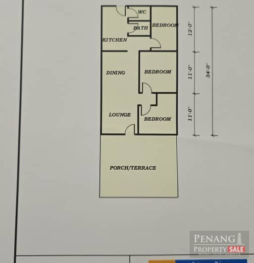 For Sale Single Storey Terrace House Taman Bidara Machang Bubok Bukit Mertajam 14020 Pulau Pinang