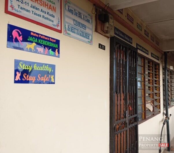 For Sale Taman Tasek Rethina Flat Tasek Gelugor Pulau Pinang