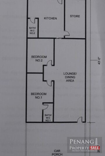 For Sale Single Storey Terrace House Bandar Tasek Mutiara Simpang Ampat Pulau Pinang