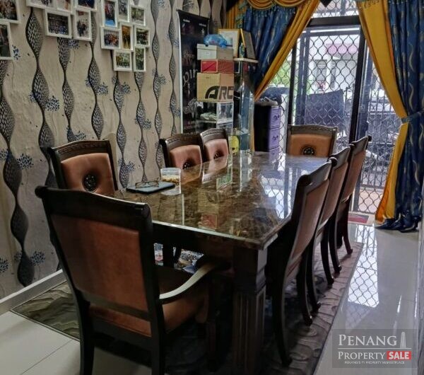 (FULLY RENO & FURNISHED,EXTENDED TO 5 BEDROOMS)Taman Desa Murni, Sungai Dua Butterworth