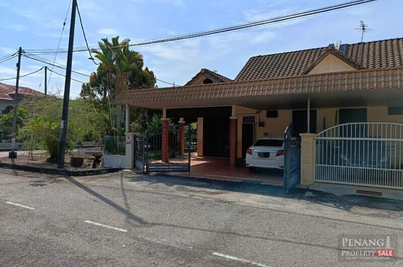 Semi-D Single Storey House (Corner Lot)For Sale at Taman Bertam Permai, Kepala Batas, Penang