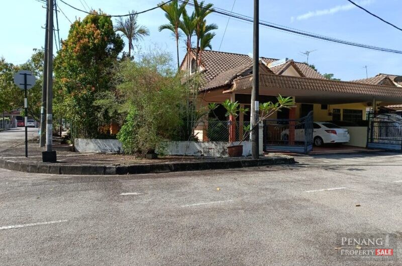 Semi-D Single Storey House (Corner Lot)For Sale at Taman Bertam Permai, Kepala Batas, Penang