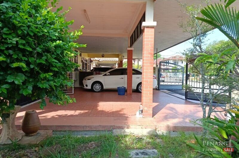 Semi-D Single Storey House (Corner Lot)For Sale at Taman Bertam Permai, Kepala Batas, Penang