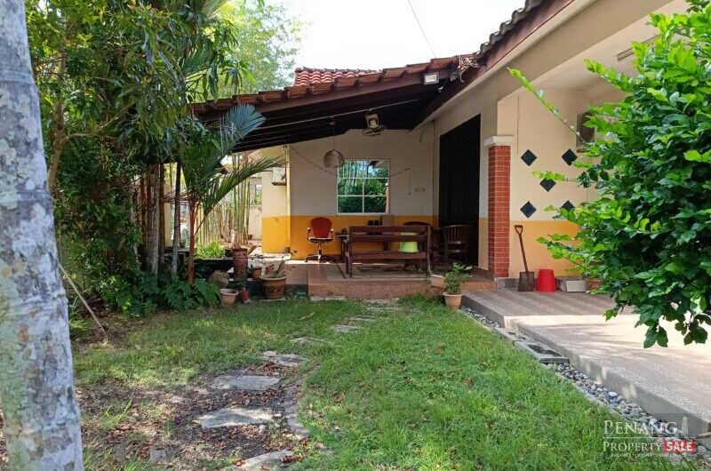 Semi-D Single Storey House (Corner Lot)For Sale at Taman Bertam Permai, Kepala Batas, Penang