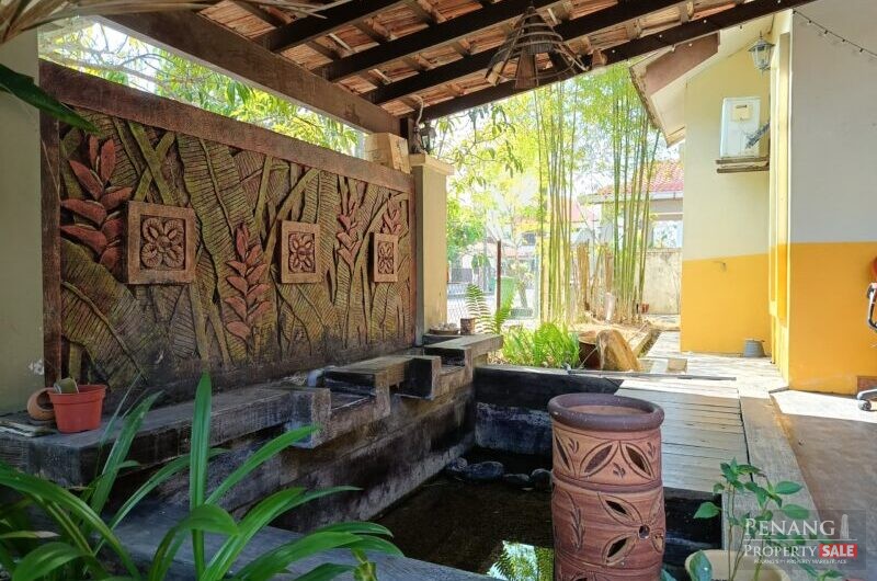 Semi-D Single Storey House (Corner Lot)For Sale at Taman Bertam Permai, Kepala Batas, Penang