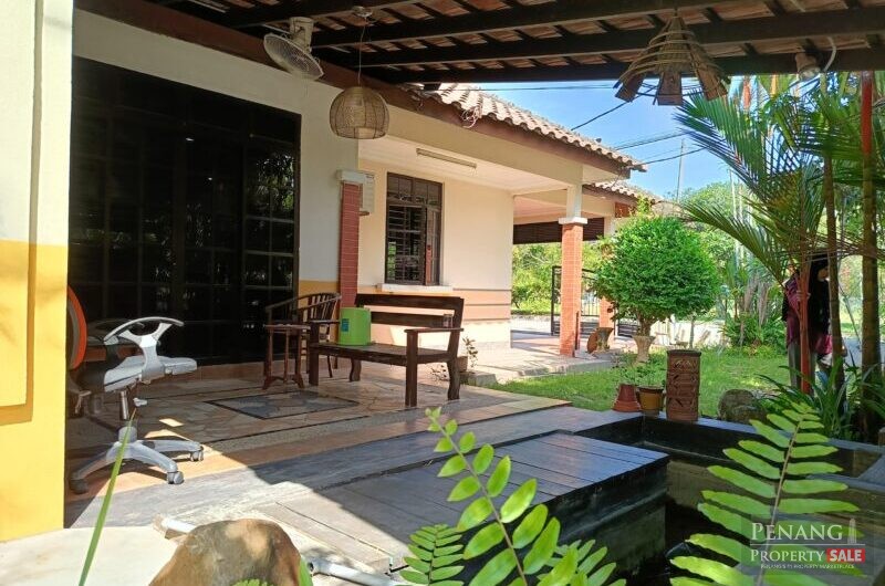 Semi-D Single Storey House (Corner Lot)For Sale at Taman Bertam Permai, Kepala Batas, Penang