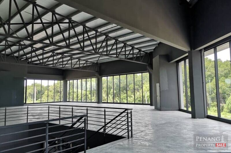 (BIGGER SIZE & FACING MAINROAD) Warehouse Office at Seberang Jaya For RENT