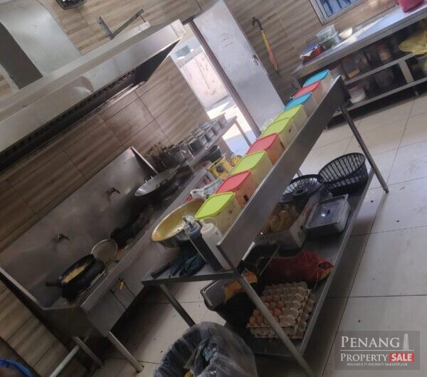 For Rent Ground Floor Shoplot all Equipment ready for business at Jalan Baru Batu Maung Main Road Pulau Pinang