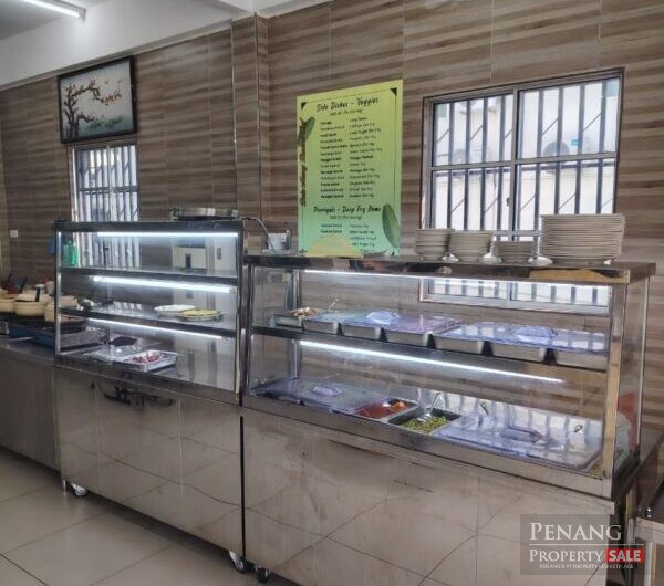 For Rent Ground Floor Shoplot all Equipment ready for business at Jalan Baru Batu Maung Main Road Pulau Pinang