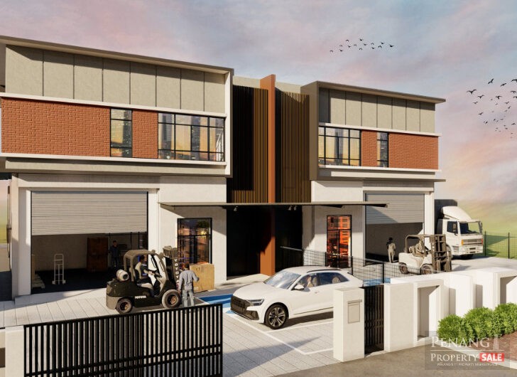 Bukit Minyak New Semi-D Factory in Bukit Minyak  Available Now
