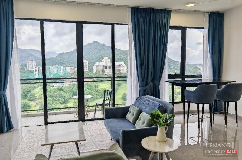 Renovated Corner Unit at Muze Picc, Stunning Penang Golf Club View!