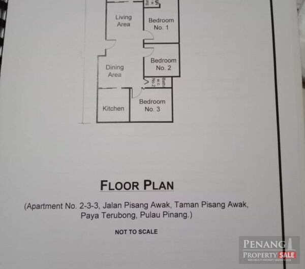 For Sale Taman Bisang Awak Apartment Ayer Itam 11500 Pulau Pinang