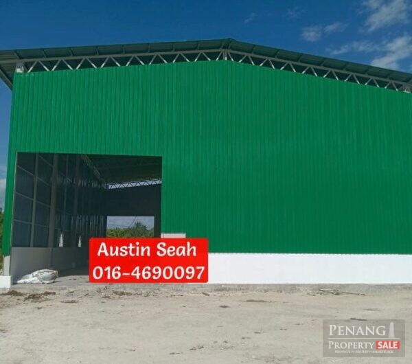 Juru Newly Built Warehouse for Rent, 8000sqft Built Up, View to Secure