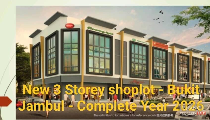 Bukit Jambul -New 3 Storey Terrace with lif shoplot -FOR SALES