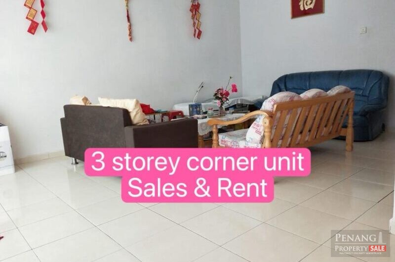 JELUTONG -3 STOREY LANDED CORNER UNIT -FOR SALES