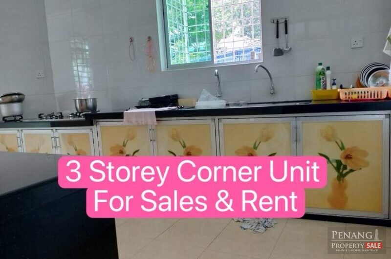 JELUTONG -3 STOREY LANDED CORNER UNIT -FOR SALES