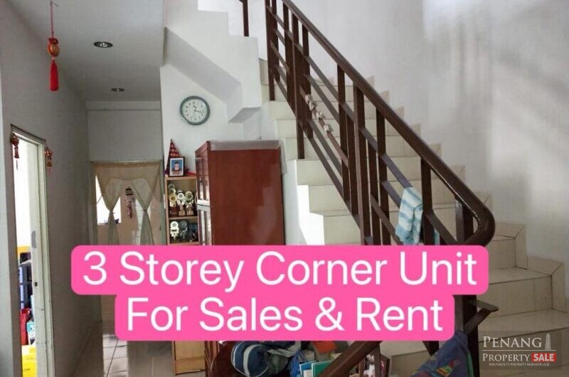 JELUTONG -3 STOREY LANDED CORNER UNIT -FOR SALES