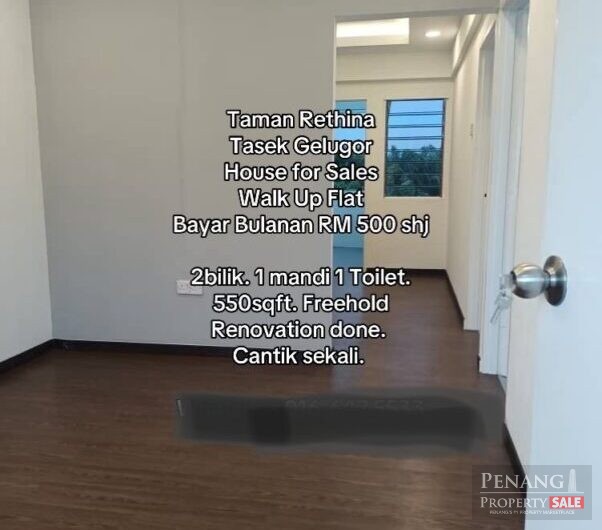 For Sale Taman Rethina Flat Tasek Gelugor 13300 Pulau Pinang