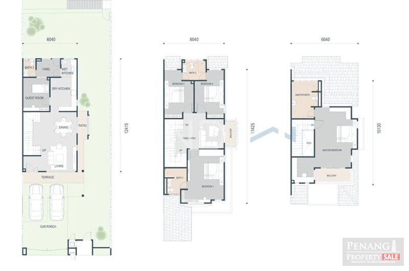 For Sale 3 Storey Semi Detached House Setia Pearl Island Sungai Ara 11900 Pulau Pinang