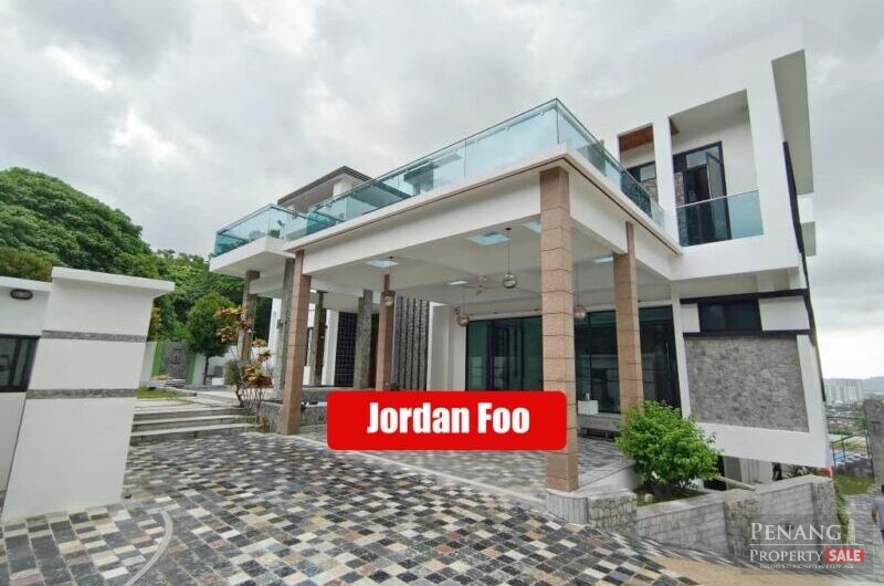 3 Storey Bungalow Hillside Sungai Ara Nice View Renovated 15000sf