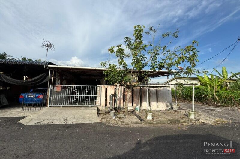 For Sale 1 Storey Terrace House End Lot Taman Widuri Sungai Jawi 14200 Pulau Pinang