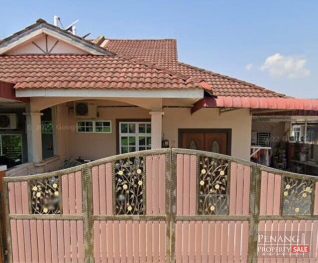 For Sale 1 Storey Terrace House End Lot Taman Sri Serdang Kepala Batas 13100 Pulau Pinang