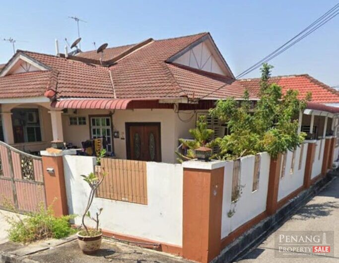 For Sale 1 Storey Terrace House End Lot Taman Sri Serdang Kepala Batas 13100 Pulau Pinang