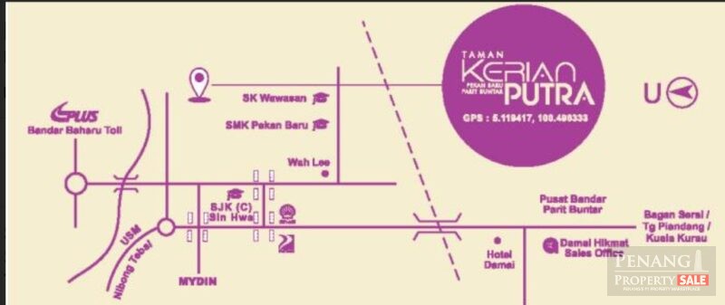 1-storey Terrace Taman Kerian Putra (Parit Buntar)