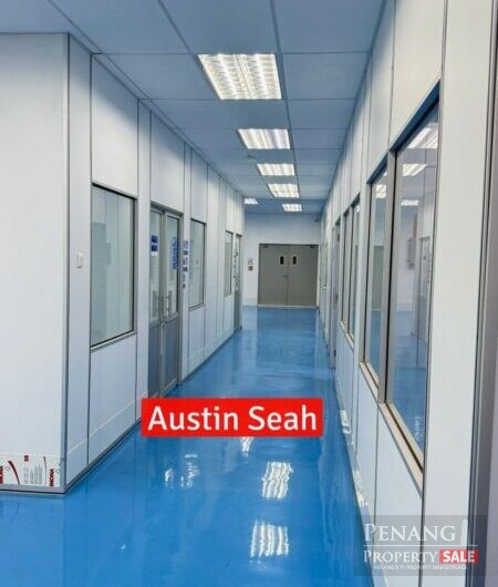CLEAN ROOM FACILITIES SEMI-D FACTORY BATU KAWAN For RENT, MOVE IN READY