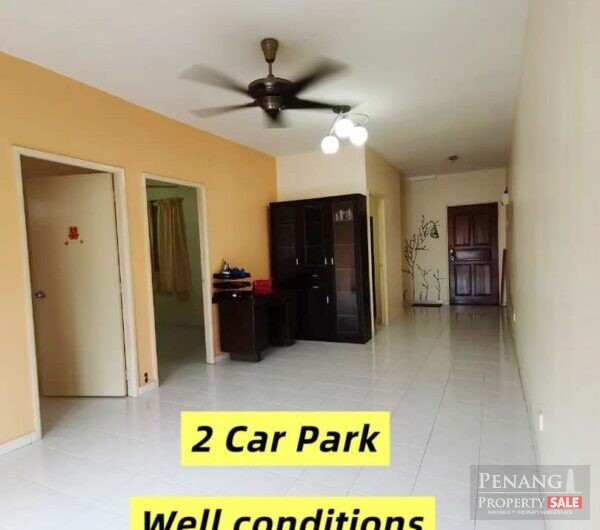 Relau Vista 2 Car Park Fully Renovated Middle Floor Corner unit