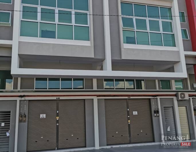 GROUND FLOOR DOUBLE STOREY SHOPLOT at Pusat Perniagaan Seri Juru, One City Juru, Bukit Minyak For RENT