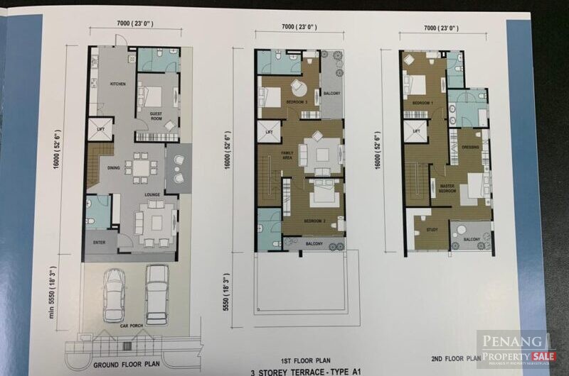 3 storey terrace house jalan sungai ara 1 (0143237789)