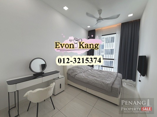 Queens Residence Q1 @ Bayan Lepas 950SF Fully Furnished Renovated Wifi