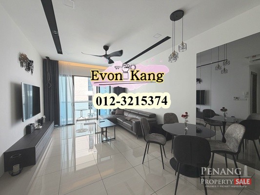 Queens Residence Q1 @ Bayan Lepas 950SF Fully Furnished Renovated Wifi