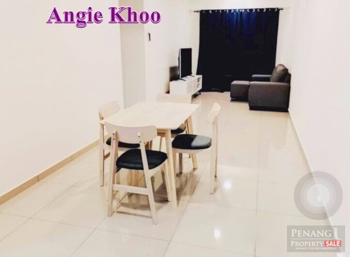 Hillview 2 Car Parks Treeo Condo, Sungai Ara 900sqft Furnished N Reno
