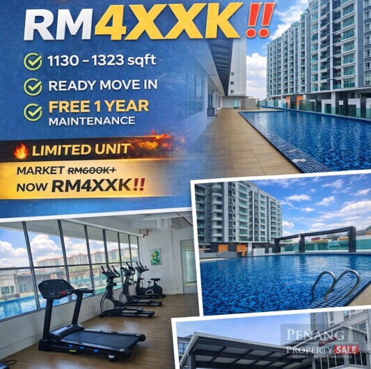 Marminton Homes Condo Raja Uda Butterworth 1130sqft Freehold