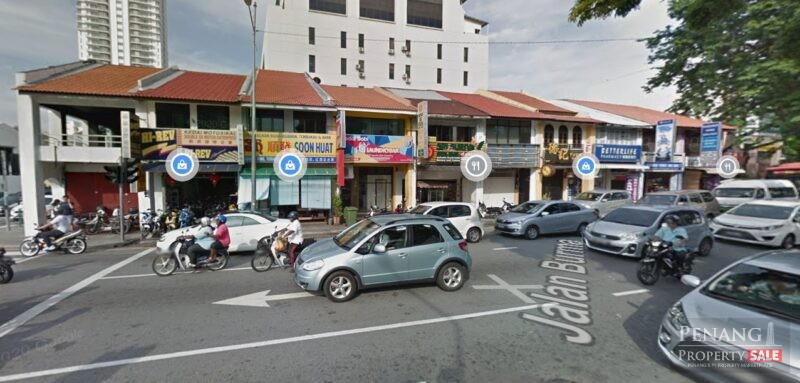 2 Storey Shophouse Jalan Burma Pulau Tikus Face Main Road High traffic