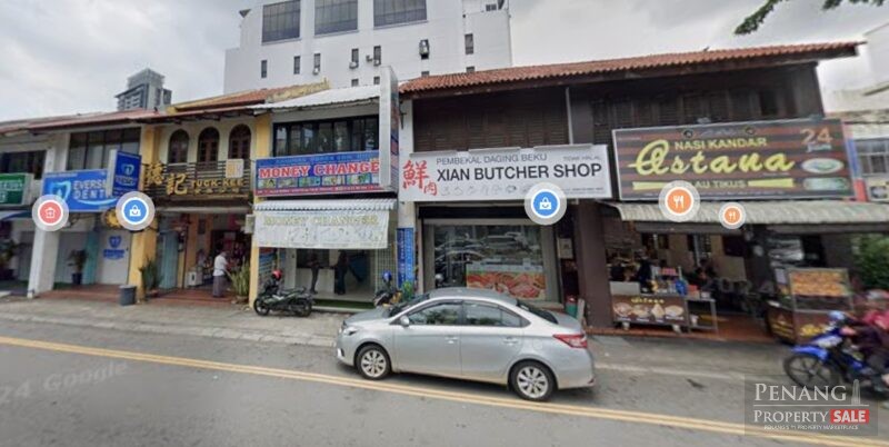 2 Storey Shophouse Jalan Burma Pulau Tikus Face Main Road High traffic