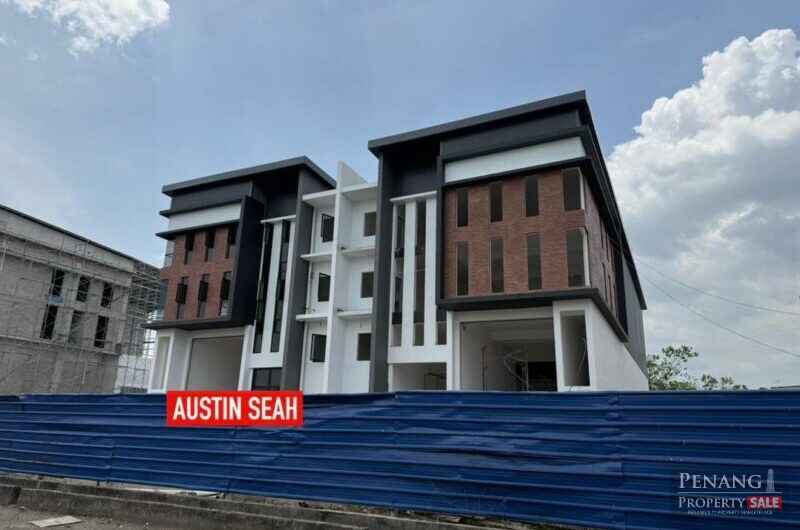 BRAND NEW 3 STY SEMI-D FACTORY For SALE at ALMA, WITH LIFT, COLUMN FREE DESIGN