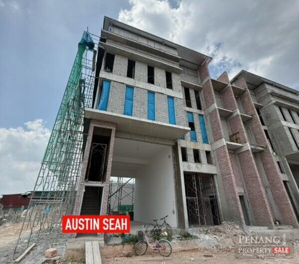 BRAND NEW 3 STY SEMI-D FACTORY For SALE at ALMA, WITH LIFT, COLUMN FREE DESIGN