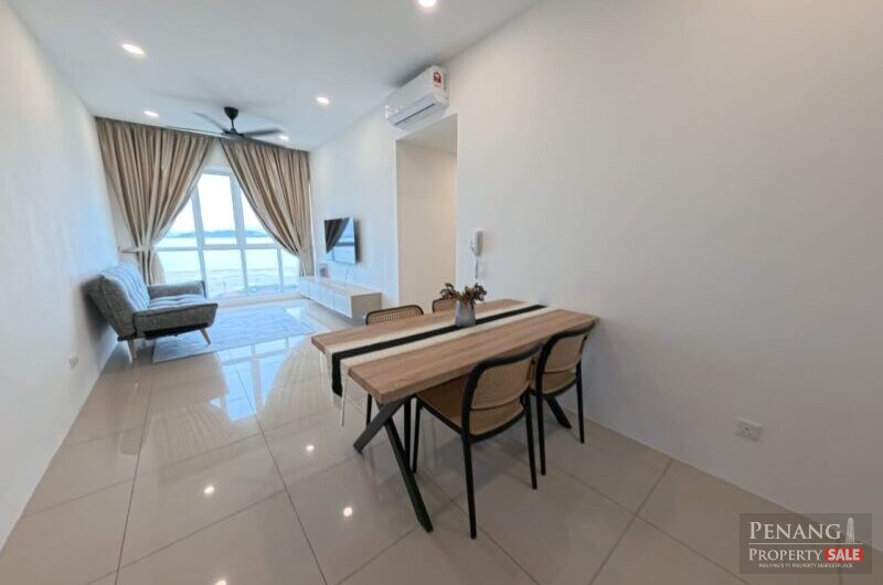 The Zen @ Sea View Corner Unit | Gelugor | Furnished with Fully Renovated | 2 Carpark | Near to Queensbay