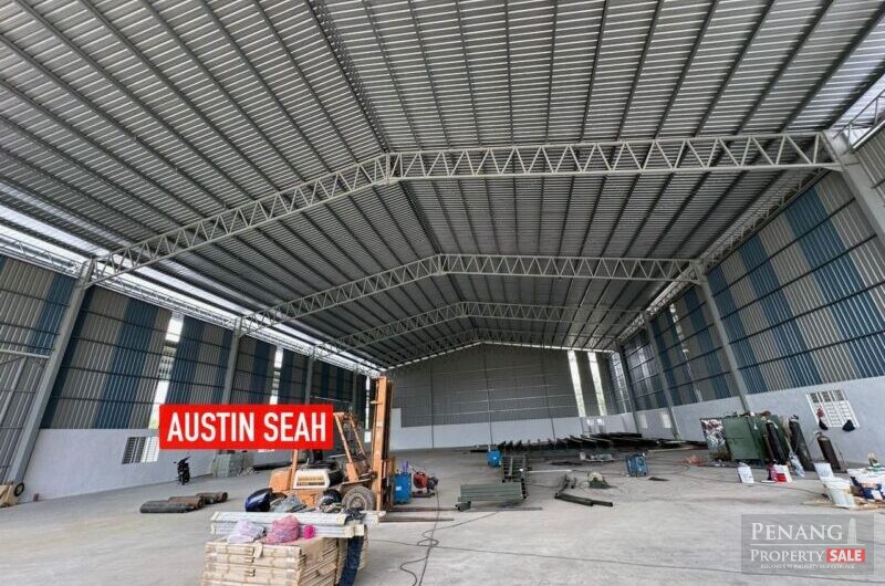 SINGLE STOREY WAREHOUSE FOR RENT @ JURU INDUSTRIAL AREA, LAND AREA 30k SQFT