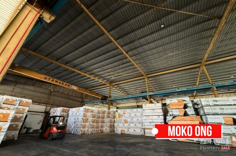 1.5 Storey Office Area with Single Storey Warehouse Factory For Rent @ Bukit Minyak Industrial Park