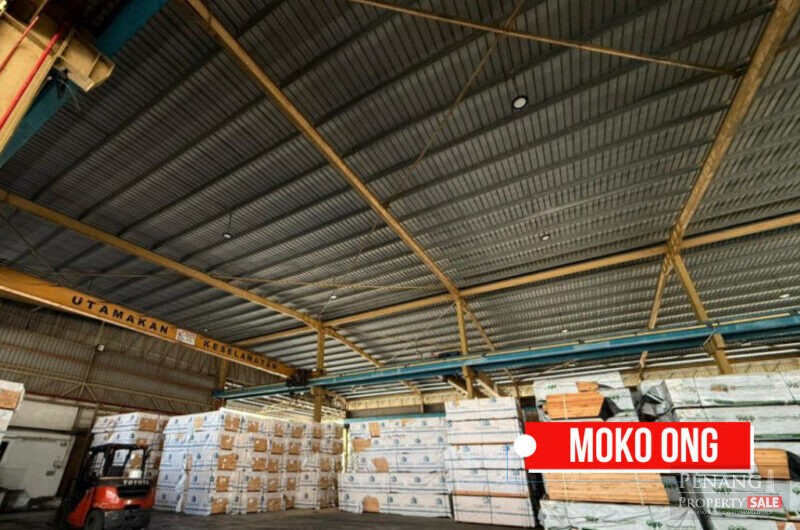 1.5 Storey Office Area with Single Storey Warehouse Factory For Rent @ Bukit Minyak Industrial Park