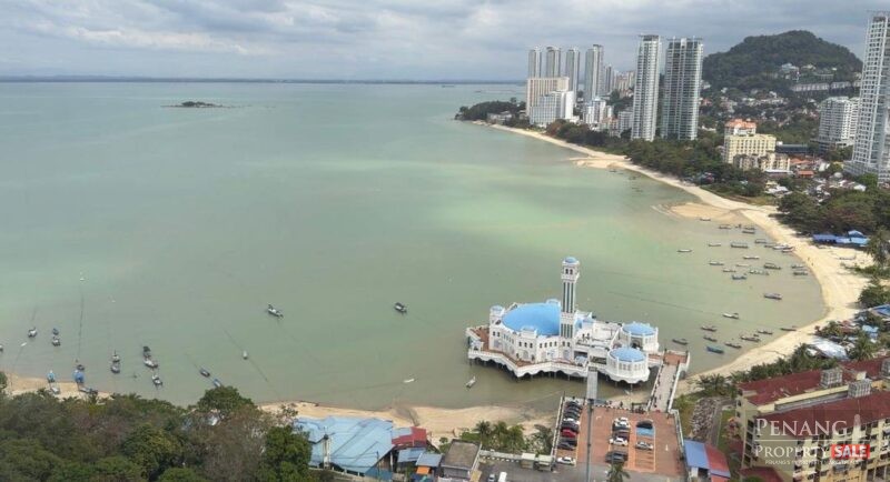 Twin Tower Condominium Tanjung Bungah Furnish Reno High Floor Sea View