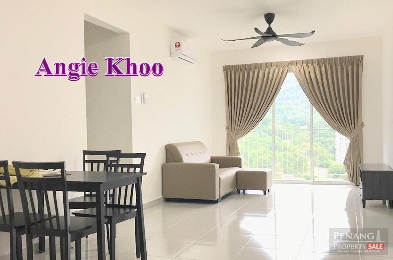 [3 CAR PARK] Fairview Residence Sungai Ara Fully Furnished Reno 970sf